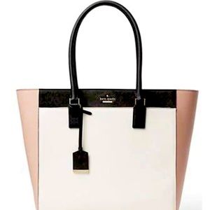 Cameron street Havana tote bag with laptop compartment